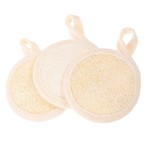 Loofah exfoliator, delicate 3 pieces